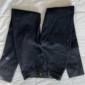 Levi black skinny jeans